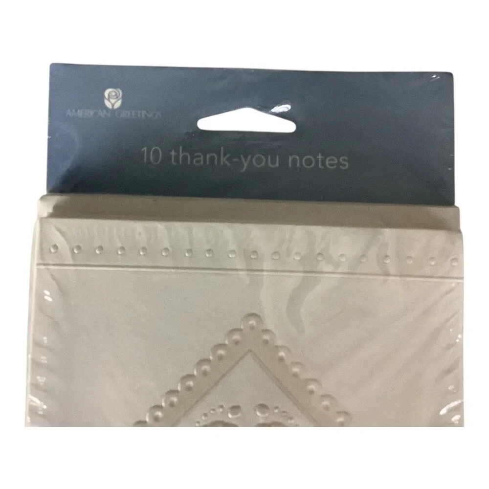 American Greetings Thank You Cards With Envelopes 7 Packs Footprint Design Blank